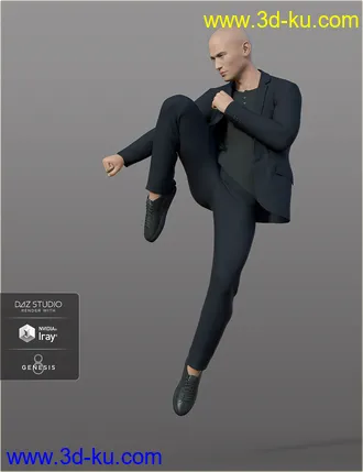 3D打印模型dForce H&C Spring Casual Suits for Genesis 8 Male(s)的图片