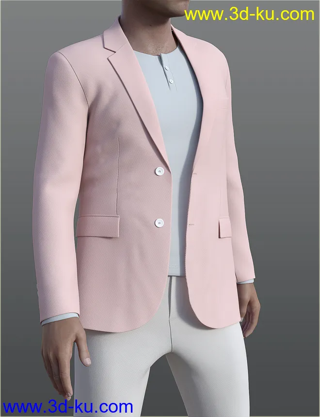dForce H&C Spring Casual Suits for Genesis 8 Male(s)模型的图片8
