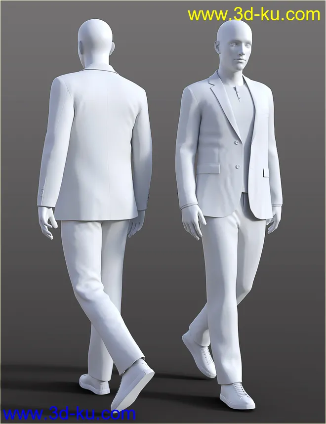 dForce H&C Spring Casual Suits for Genesis 8 Male(s)模型的图片10