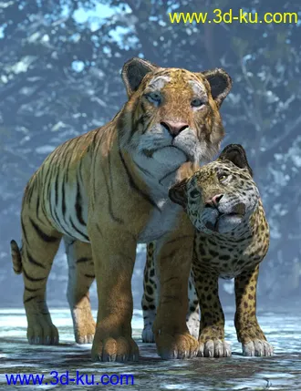 3D打印模型dForce Hair for Big Cat 2的图片