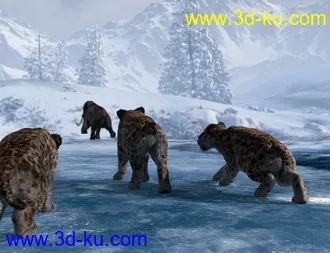 3D打印模型dForce Hair for Big Cat 2的图片