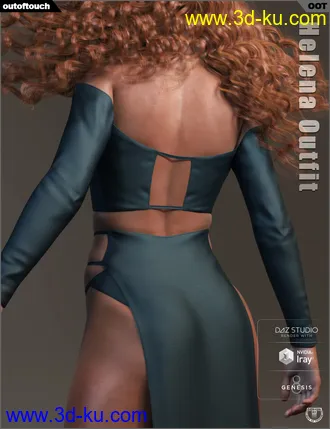3D打印模型dForce Helena Outfit for Genesis 8 Female(s)的图片
