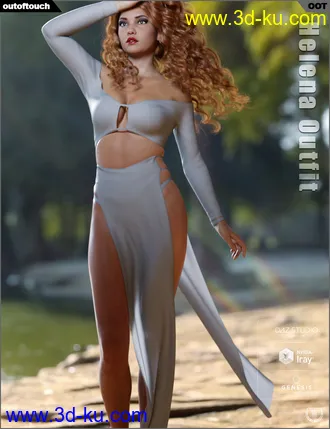 3D打印模型dForce Helena Outfit for Genesis 8 Female(s)的图片