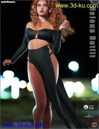3D打印模型dForce Helena Outfit for Genesis 8 Female(s)的图片