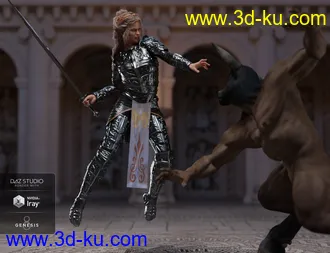 3D打印模型dForce High Paladin for Genesis 8 Female(s)的图片