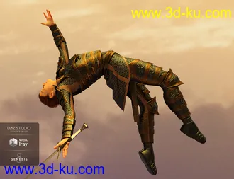 3D打印模型dForce High Paladin for Genesis 8 Female(s)的图片