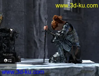 3D打印模型dForce High Paladin for Genesis 8 Female(s)的图片