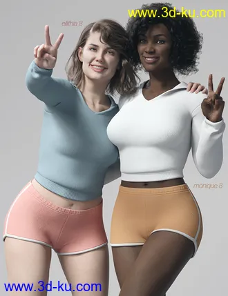 3D打印模型dForce Homebody for Genesis 8 Female(s)的图片