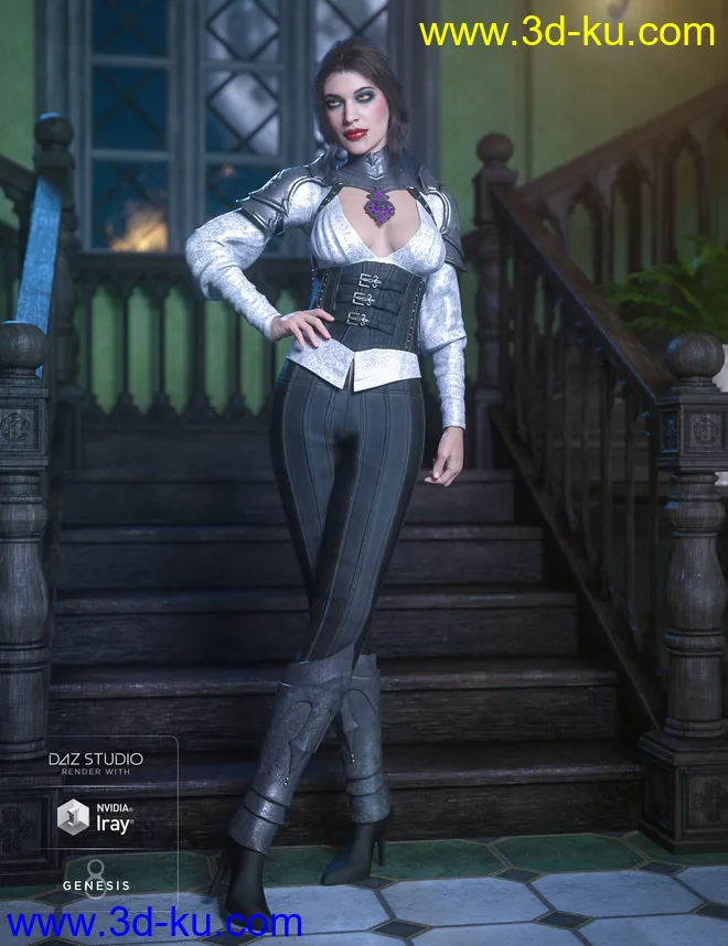 dForce Immortals Outfit Textures模型的图片2