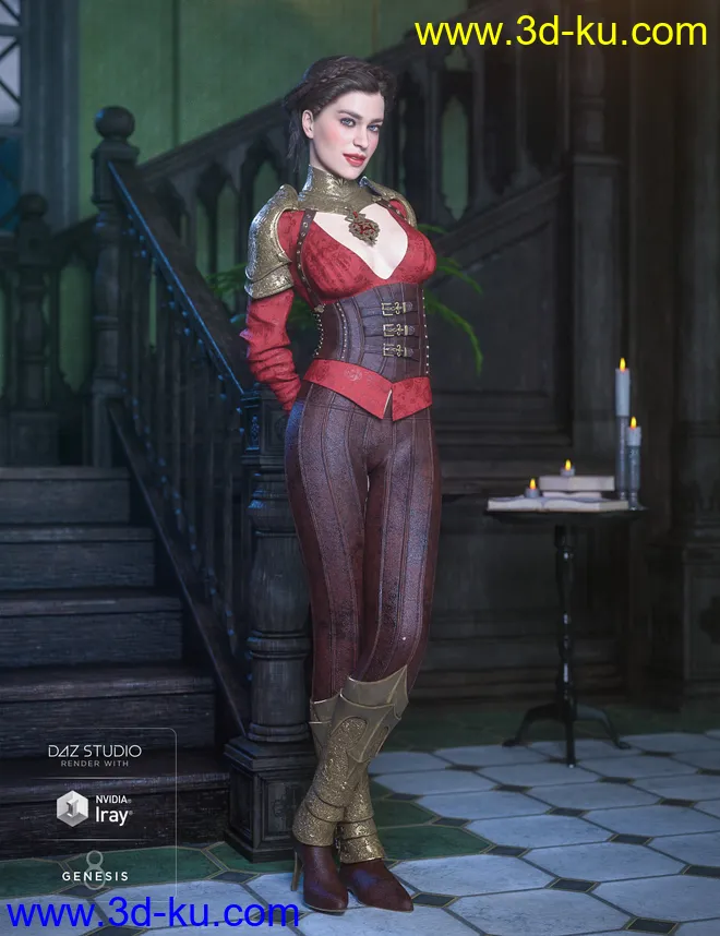 dForce Immortals Outfit Textures模型的图片3