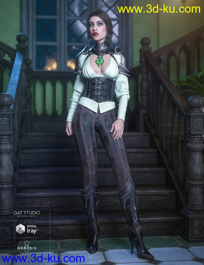 dForce Immortals Outfit Textures模型的图片4