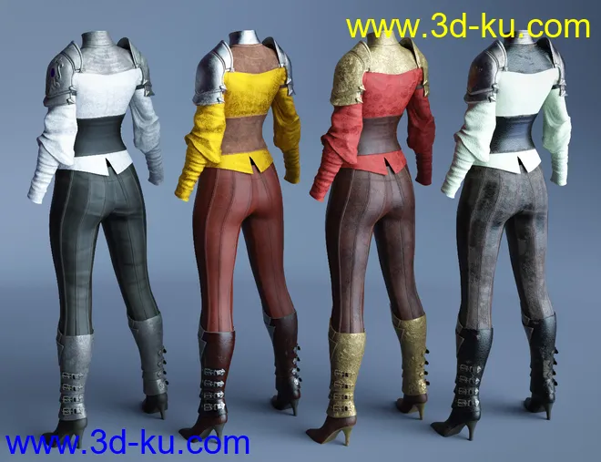 dForce Immortals Outfit Textures模型的图片7