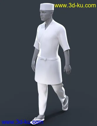 3D打印模型dForce Itamae Outfit for Genesis 8 Male(s)的图片