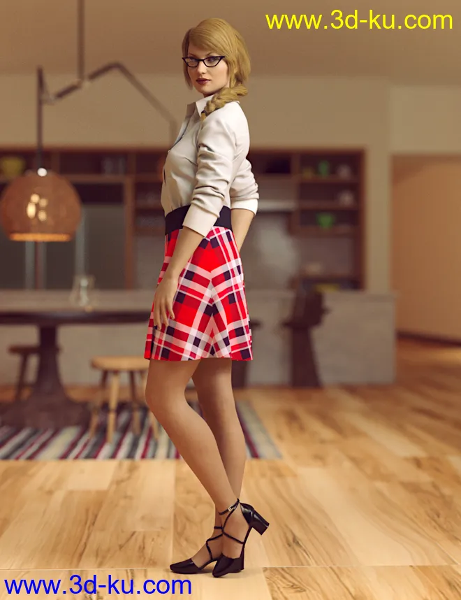 dForce Jaquelyn Outfit for Genesis 8 Female(s)模型的图片1