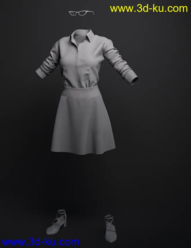 dForce Jaquelyn Outfit for Genesis 8 Female(s)模型的图片8