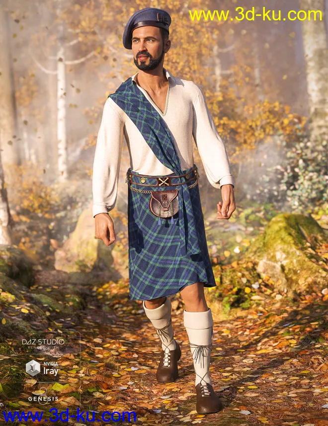 dForce Kilt - The Highlands模型的图片2