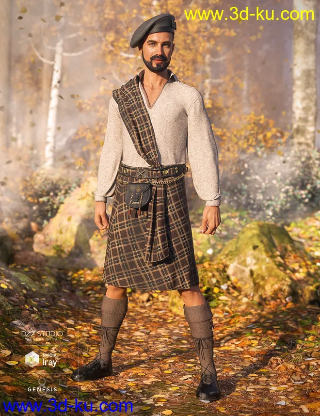 dForce Kilt - The Highlands模型的图片6