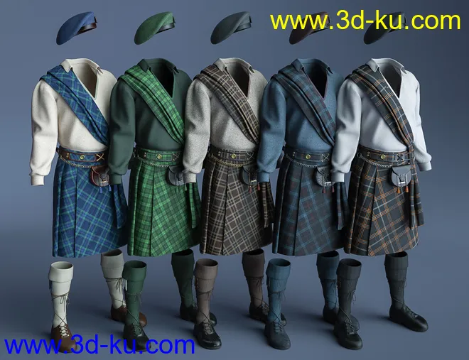 dForce Kilt - The Highlands模型的图片7
