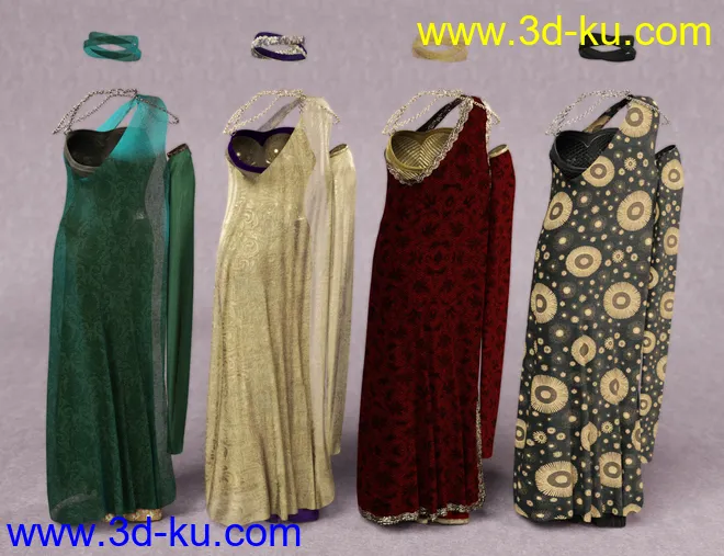 dForce Lady Justice Outfit Textures模型的图片7