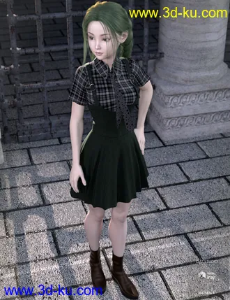 3D打印模型dForce Mana Style Outfit for Genesis 8 Female(s)的图片
