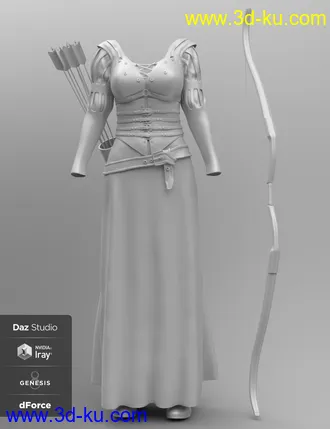 3D打印模型dForce Meadow Whispers Outfit for Genesis 8 Female(s)的图片