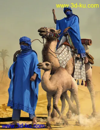 3D打印模型dForce Moroccan Blue Man Outfit for Genesis 8 Male(s)的图片
