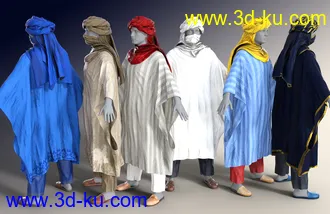 3D打印模型dForce Moroccan Blue Man Outfit for Genesis 8 Male(s)的图片