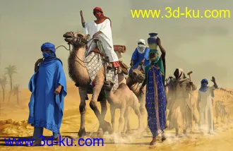 3D打印模型dForce Moroccan Blue Man Outfit for Genesis 8 Male(s)的图片