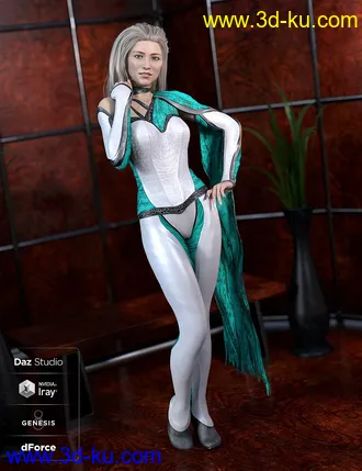 3D打印模型dForce Mosaic Outfit Addon for Genesis 8 Female(s)的图片