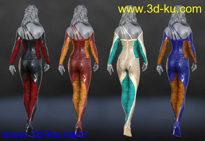 dForce Mosaic Outfit Addon for Genesis 8 Female(s)模型的图片4