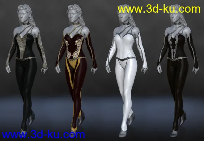 dForce Mosaic Outfit Addon for Genesis 8 Female(s)模型的图片5