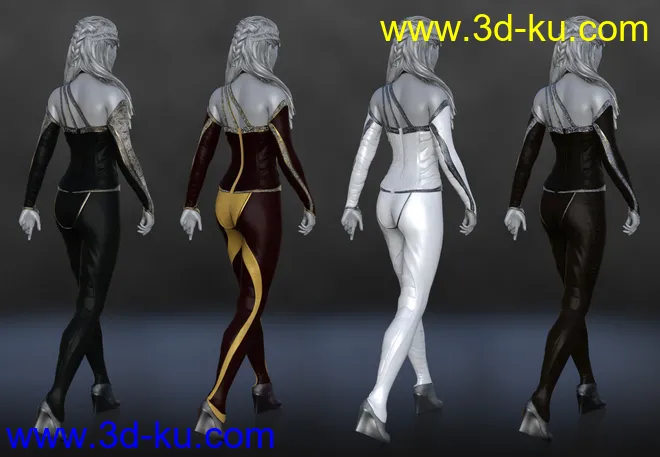 dForce Mosaic Outfit Addon for Genesis 8 Female(s)模型的图片6
