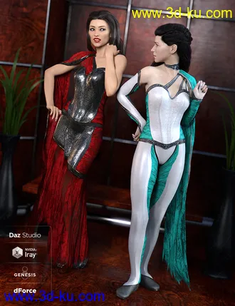 3D打印模型dForce Mosaic Outfit Addon for Genesis 8 Female(s)的图片