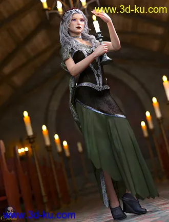 3D打印模型dForce Mosaic Outfit for Genesis 8 Female(s)的图片