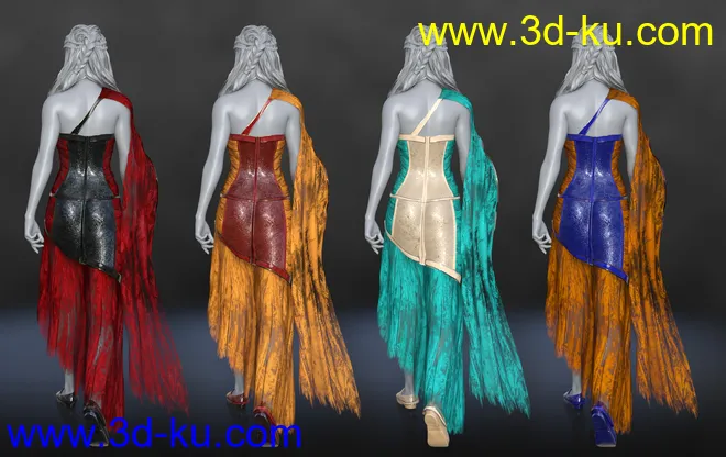 dForce Mosaic Outfit for Genesis 8 Female(s)模型的图片4