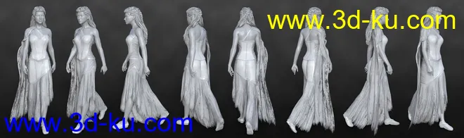 dForce Mosaic Outfit for Genesis 8 Female(s)模型的图片8