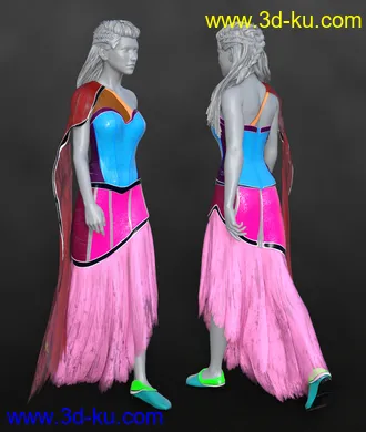 3D打印模型dForce Mosaic Outfit for Genesis 8 Female(s)的图片