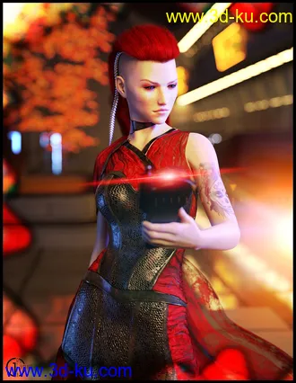 3D打印模型dForce Mosaic Outfit for Genesis 8 Female(s)的图片