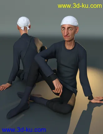 3D打印模型dForce Niwashi Outfit for Genesis 8 Male(s)的图片
