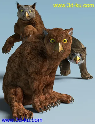 3D打印模型dForce Oso Lechuza for DAZ Dog 8的图片
