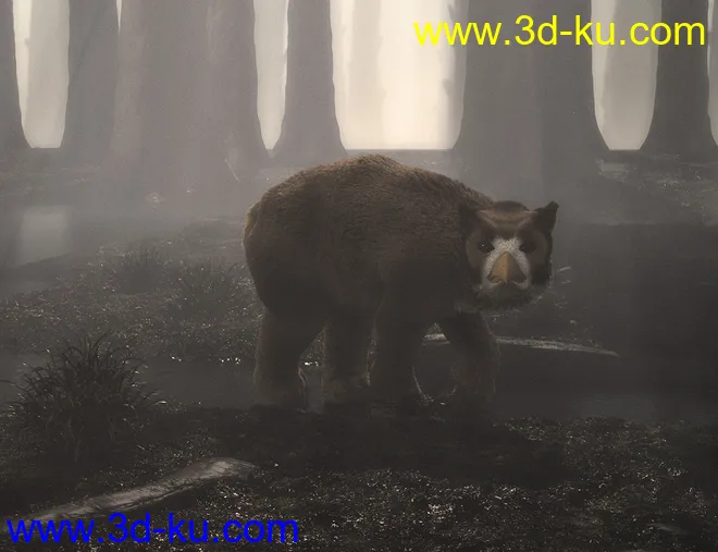 dForce Oso Lechuza for DAZ Dog 8模型的图片3