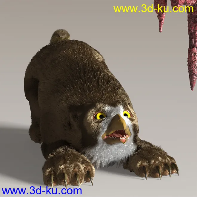dForce Oso Lechuza for DAZ Dog 8模型的图片4
