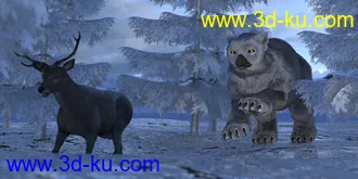 3D打印模型dForce Oso Lechuza for DAZ Dog 8的图片
