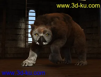 3D打印模型dForce Oso Lechuza for DAZ Dog 8的图片