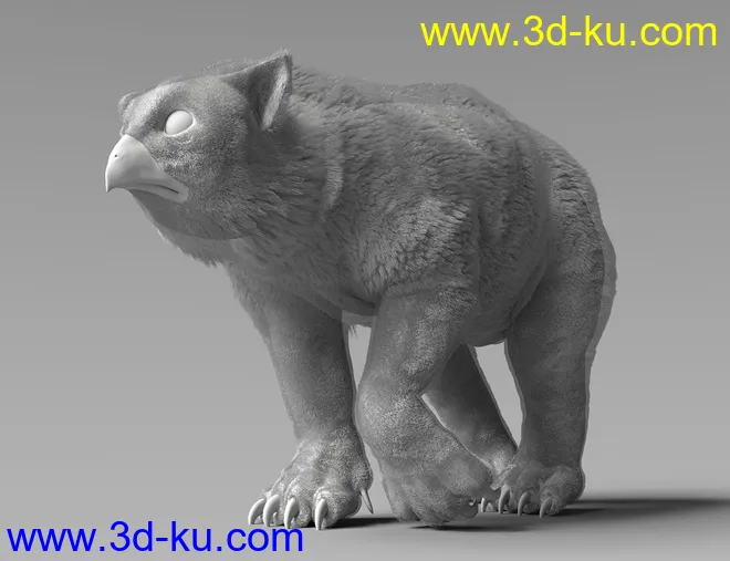 dForce Oso Lechuza for DAZ Dog 8模型的图片9