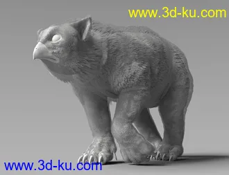 3D打印模型dForce Oso Lechuza for DAZ Dog 8的图片