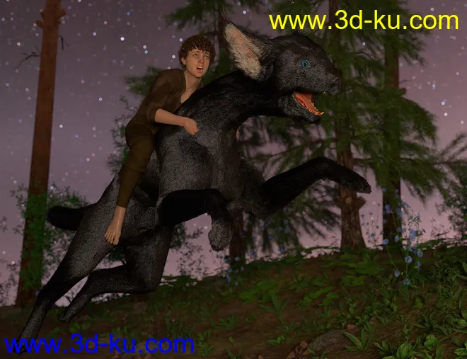 dForce Oso Pooka for Daz Dog 8模型的图片2