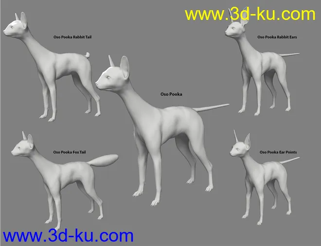 dForce Oso Pooka for Daz Dog 8模型的图片8