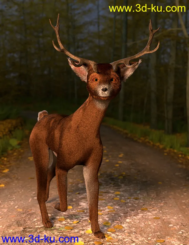 dForce Oso Pooka for Daz Dog 8模型的图片10