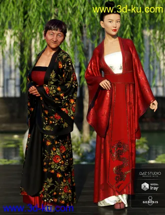 3D打印模型dForce Palace Robes Textures的图片